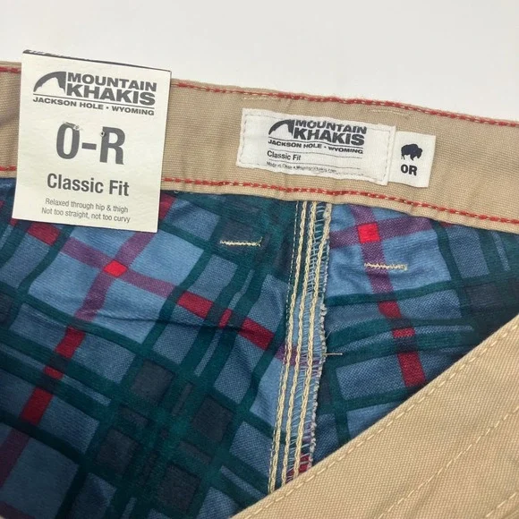 Mountain Khakis Camber 106 Women's Lined Canvas Workwear Pants O-R Khaki READ* - Picture 4 of 12